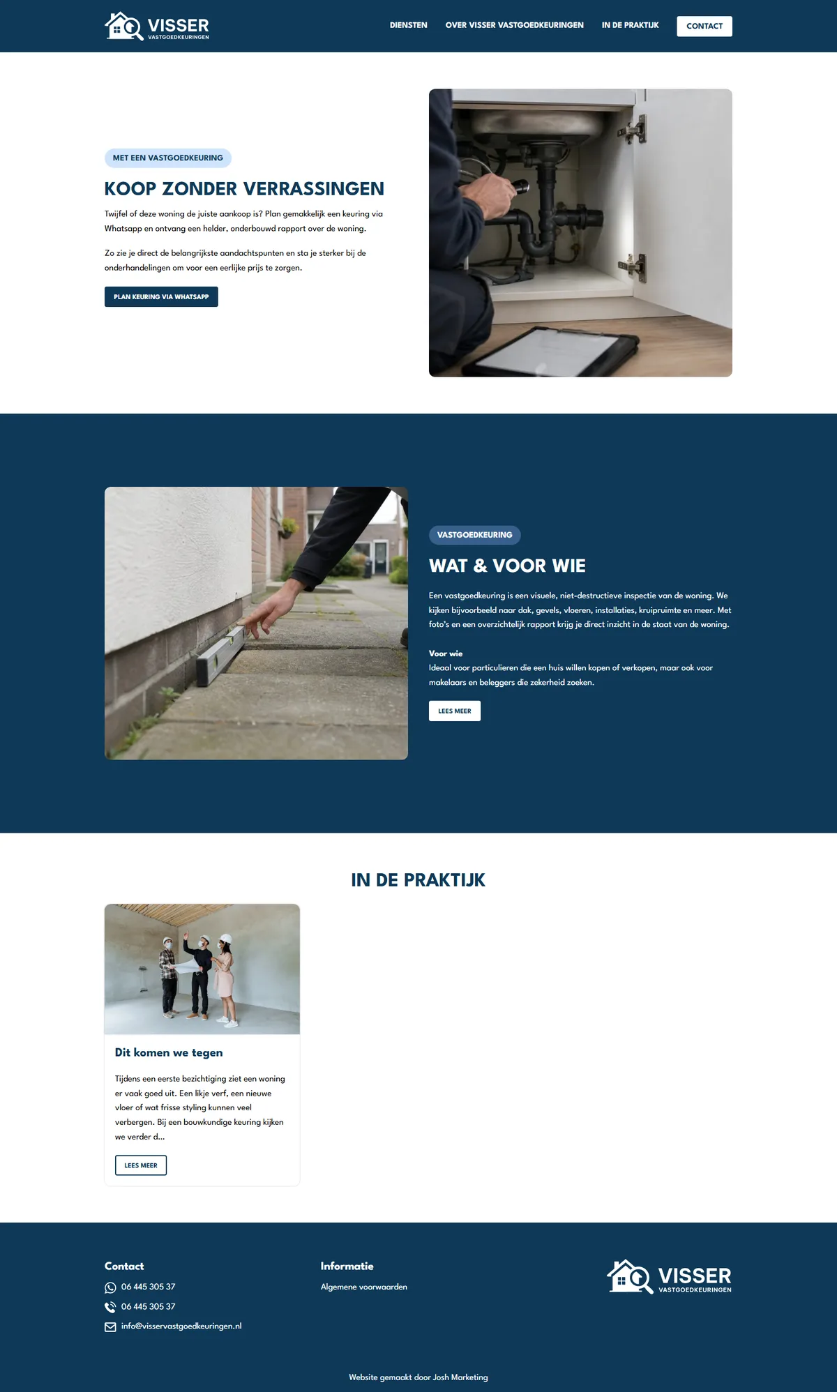 Website Visser Vastgoedkeuringen